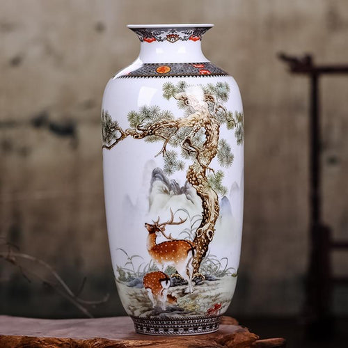 Load image into Gallery viewer, Jingdezhen Ceramic Vase Vintage