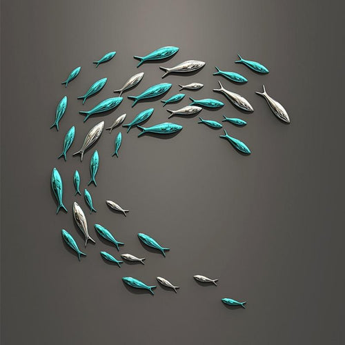 Load image into Gallery viewer, background wall fish wall decoration