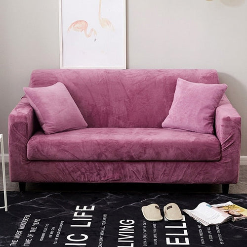 Load image into Gallery viewer, Plush Fabirc Sofa Cover