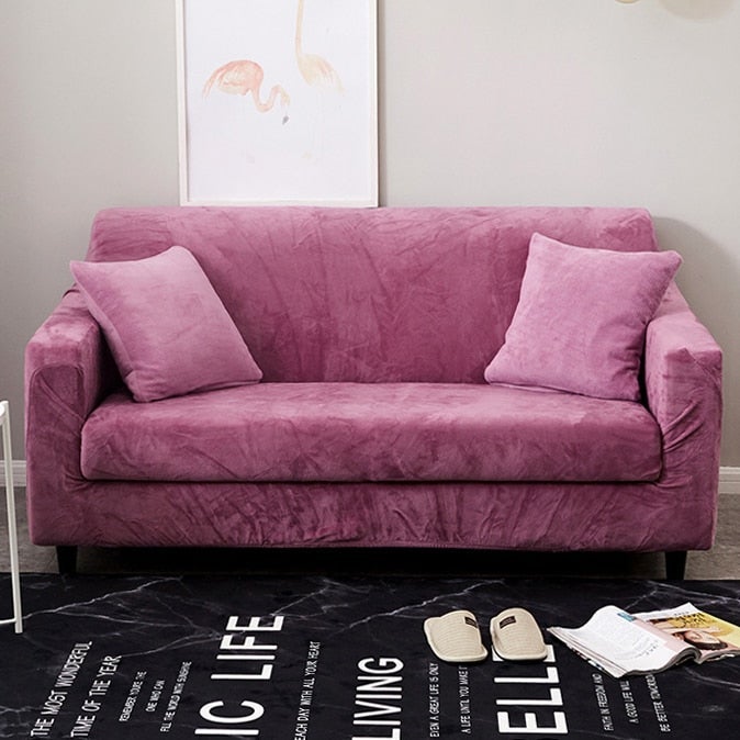 Plush Fabirc Sofa Cover