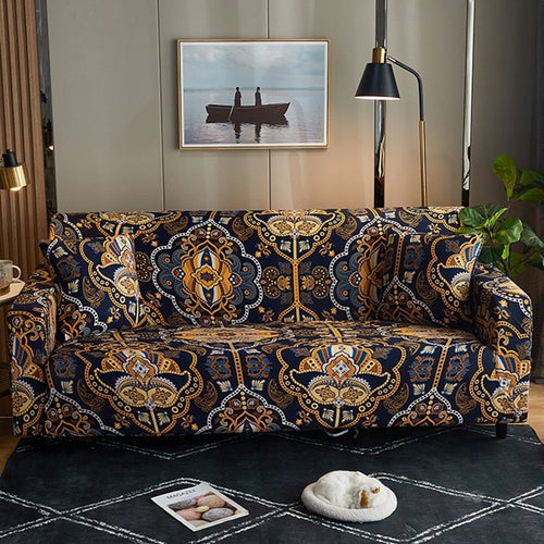 Load image into Gallery viewer, Sofa Cover Printed for Living Room,
