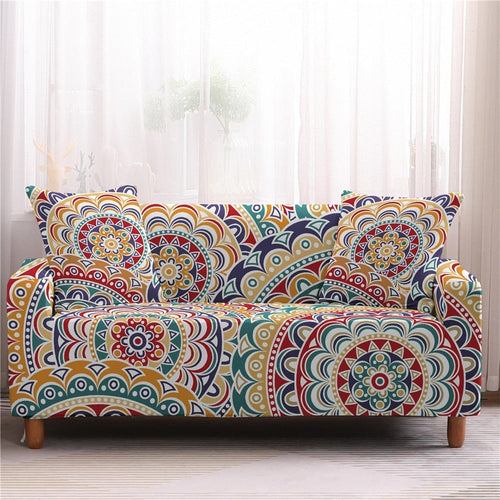 Load image into Gallery viewer, Stretch fabric flower geometric sofa all-inclusive