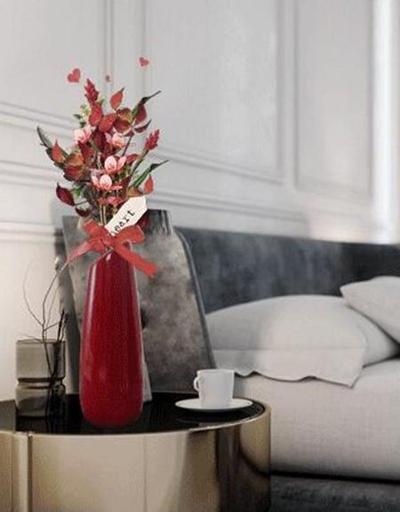 New style Red creative ceramic vase High-end
