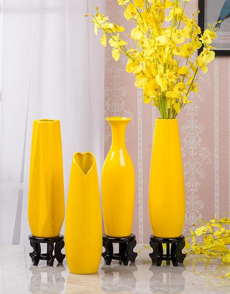 Modern Yellow Vase Furniture