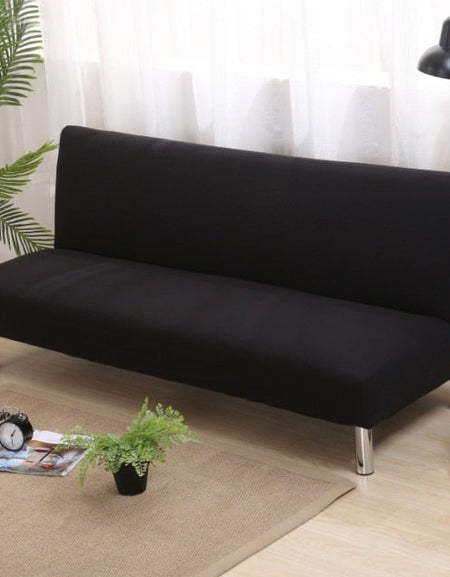 Solid Color Sofa Bed Without Armrest