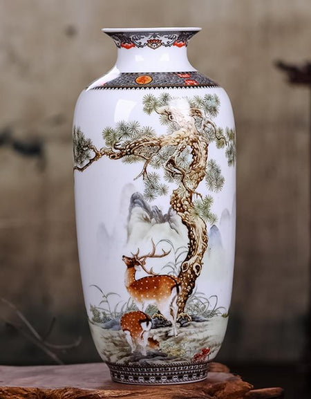 Jingdezhen Ceramic Vase Vintage