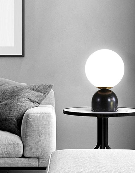 bedside marble table lamp