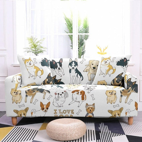 Load image into Gallery viewer, Puppy Dog Pattern Elastic Sofa
