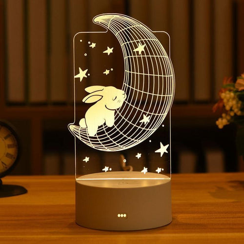 Load image into Gallery viewer, Cute Rabbit Bear Kids Night Light Led
