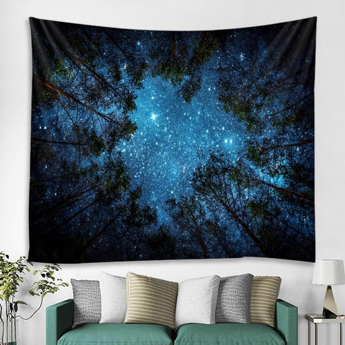 Load image into Gallery viewer, Forest Tapestry Wall Hanging
