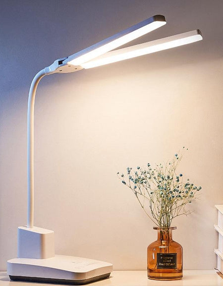 LED desk lamp double head 52cm