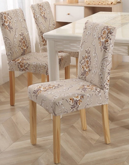 string printed stretch chair
