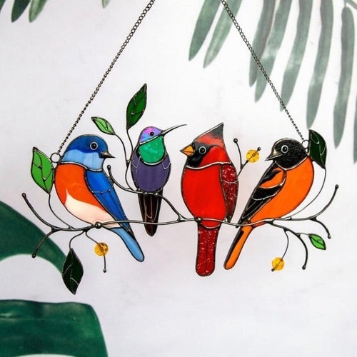 Load image into Gallery viewer, Wall Hanging Colored Birds Decor Room
