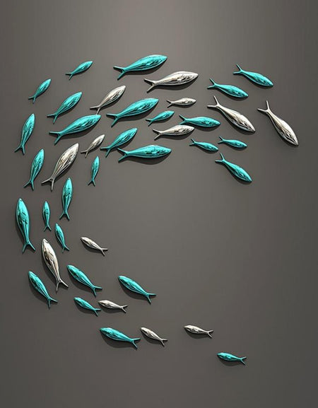 background wall fish wall decoration