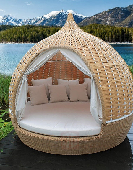 Outdoor Reclining Bed Sofa Balcony