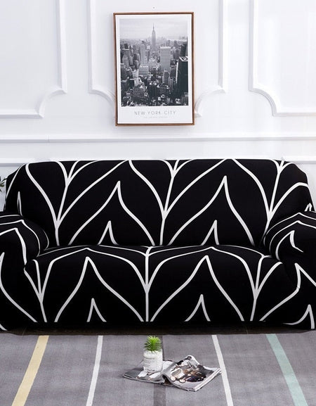 Stretch Plaid Sofa