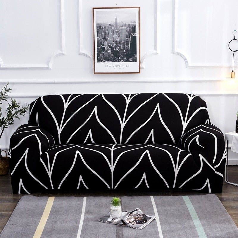 Stretch Plaid Sofa