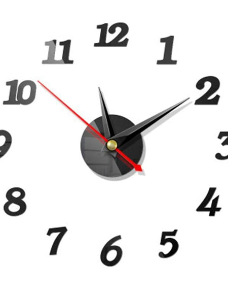 Wall Clock Mirror Wall Stickers Removable