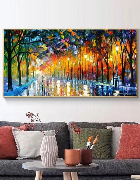 Abstract Landscape Canvas Painting Wall