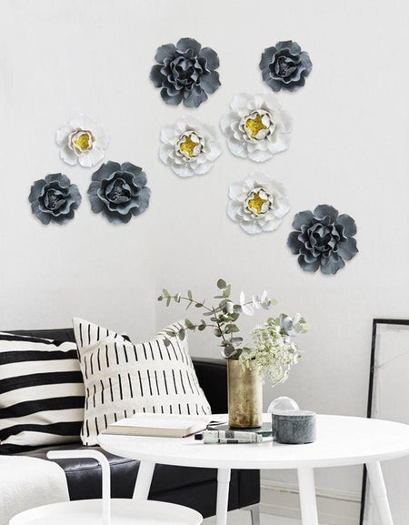 Wall decoration wall pendant ceramic flower