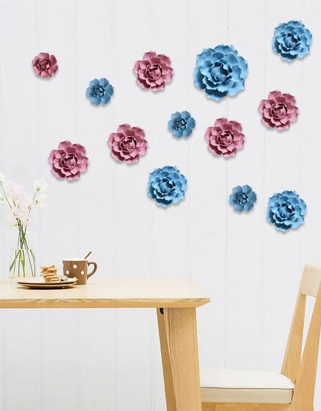 Ceramic flower wall decoration