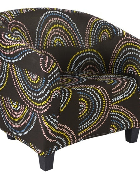 Spring Printed Elastic Tub Chair Cover Living Room Stretch Sofa