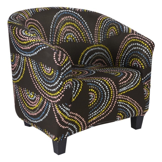 Spring Printed Elastic Tub Chair Cover Living Room Stretch Sofa