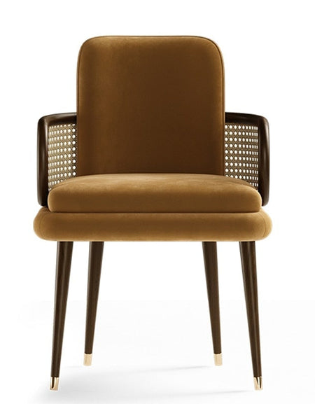 Solid Wood  Rattan Nordic Dining Chair