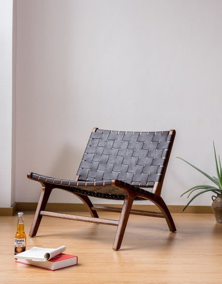 Saddle Chair Nordic Solid Wood Single