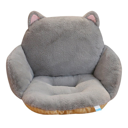 Load image into Gallery viewer, Rabbit plush pillow Office waist cushion backrest integrated chair
