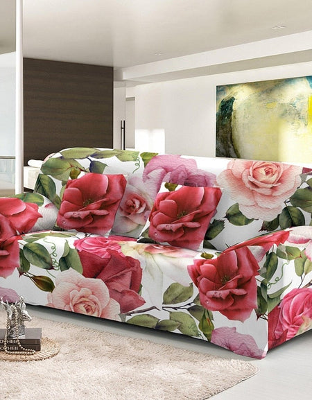 Rose Flowers Dust-proof Sofa