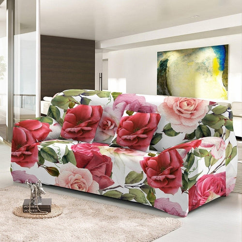 Load image into Gallery viewer, Rose Flowers Dust-proof Sofa
