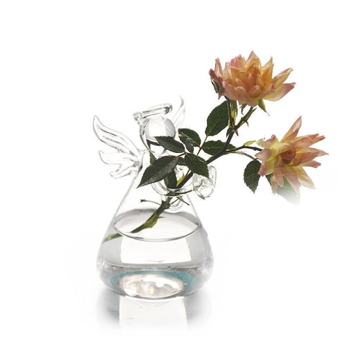 Load image into Gallery viewer, Cute Glass Angel Shape Flower Plant
